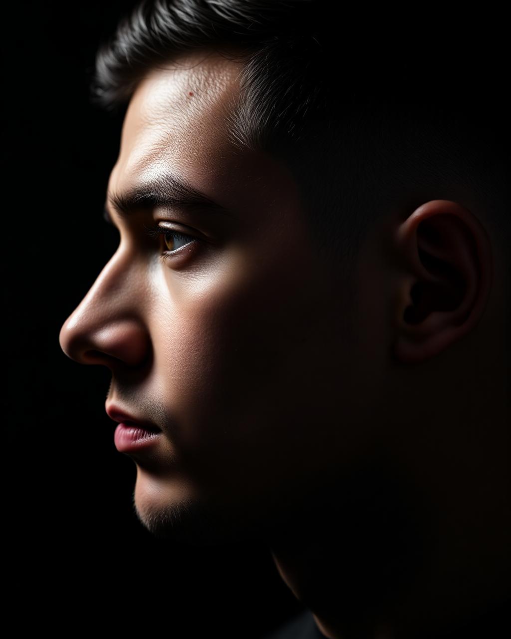 Corte masculino com degradê preciso